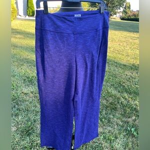 Nice Blue Duluth trading company flare Noga yoga pants size M 29 length